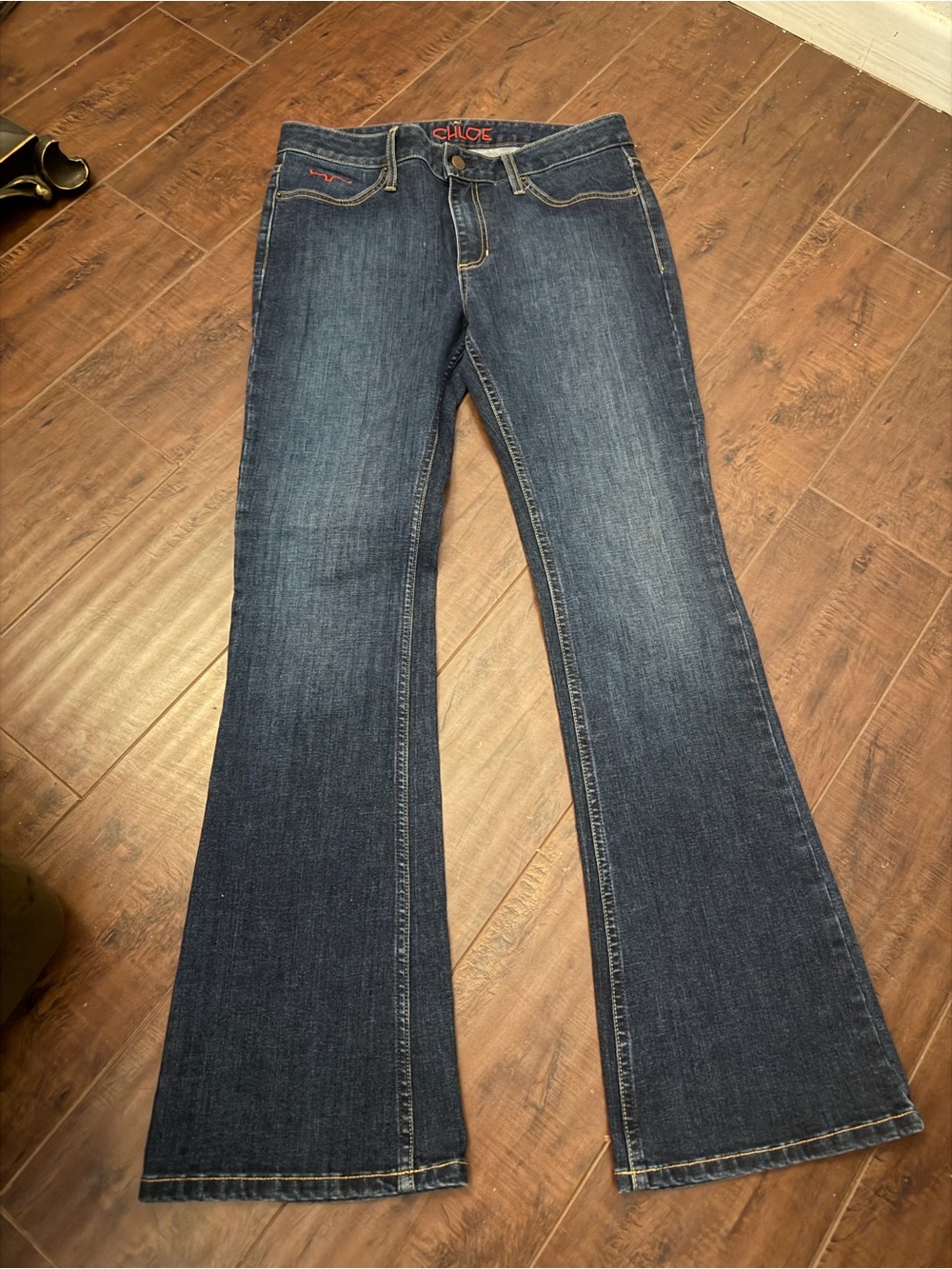 Chloe Dark Blue Flare Jeans